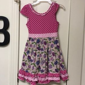 Matilda Jane Dot Dot Dot Dress + coordinating leggings Sz 12